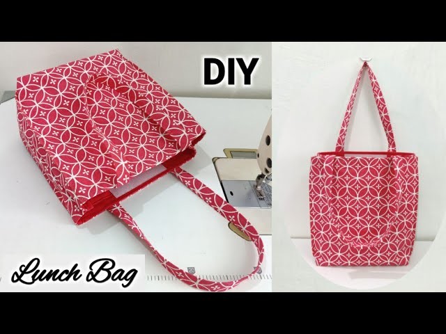 NEW TRICK !!! Fast and Easy - Lunch bag sewing tutorial | Lunch bag cutting and stitching