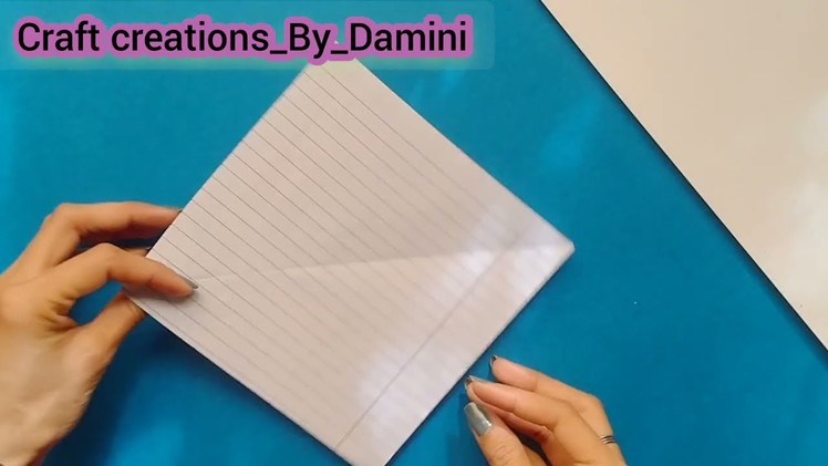 Notebook paper beautiful craft idea| Without glue| No glue craft| notebook paper birthday gift idea|