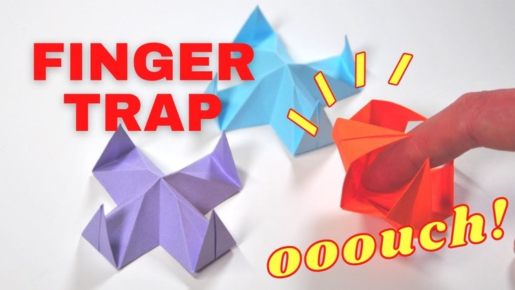Origami Finger Trap | Paper Finger Trap Easy❗️⭐️  ( Fidget Toy Antistress No Glue No Tape❗️)