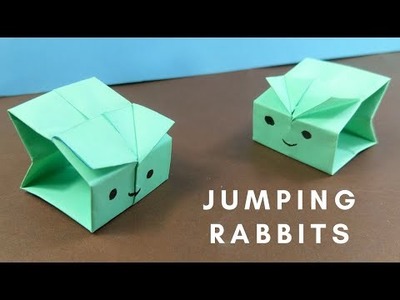 Origami Jumping Rabbit By Folding Paper - Easy Tutorial Toy for Kids - How to make Bunny Easy Steps