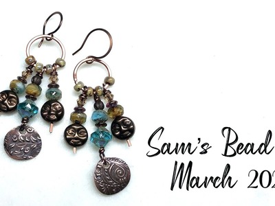 Sam’s Bead Box Monthly Subscription Unboxing March 2022 and Earring Tutorial!! ????????????????????