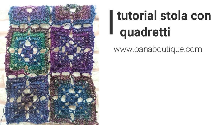 Stola con quadretti our tribe #oanaboutique #stolauncinetto