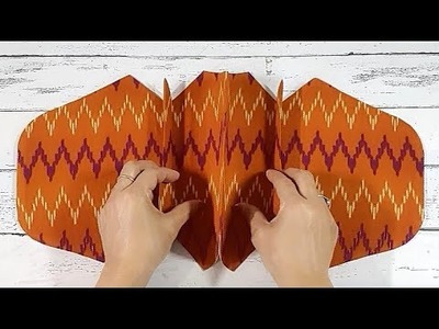 WOW With this unique technique make a hand bag almost with a single stitch