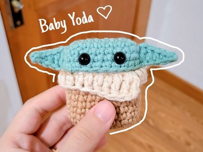 Baby Yoda Airpods Case Crochet Tutorial