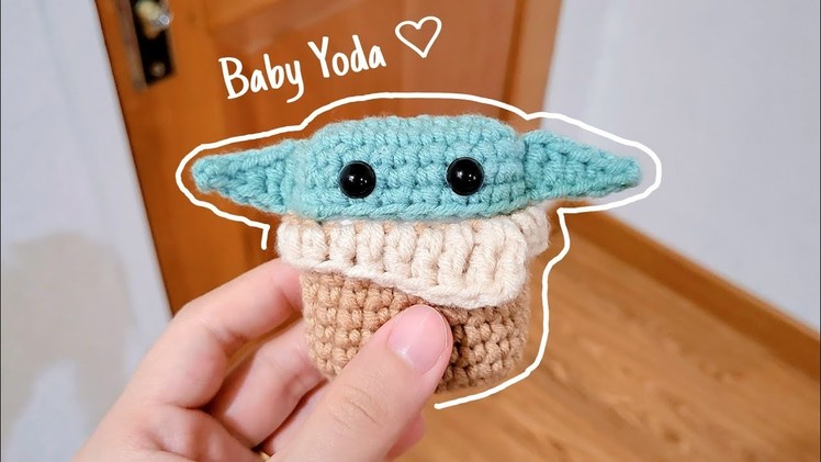 Baby Yoda Airpods Case Crochet Tutorial