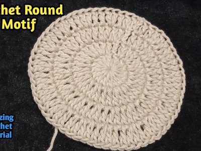 Crochet circle motif | How to Crochet Round Motif of Beginners in hindi