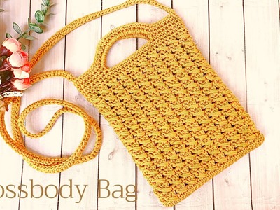 Crochet Crossbody Bag free pattern | Crochet Cross bag Tutorial step by step