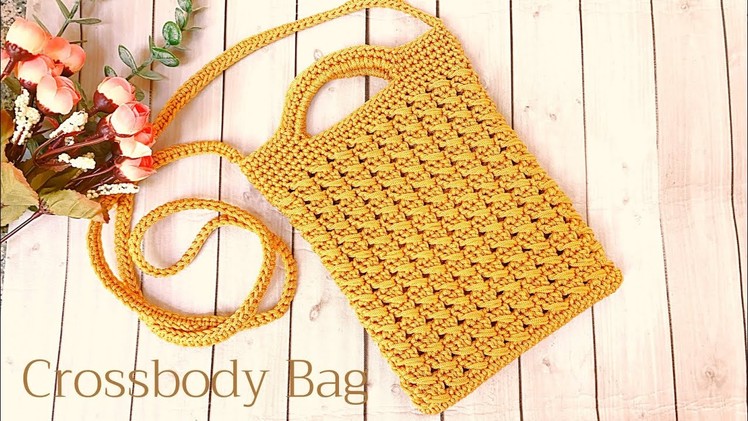 Crochet Crossbody Bag free pattern | Crochet Cross bag Tutorial step by step