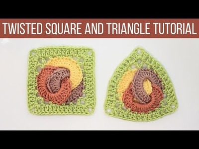 Crochet Square Pattern and Matching Triangle Tutorial | DIY