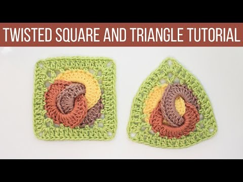 Crochet Square Pattern and Matching Triangle Tutorial | DIY