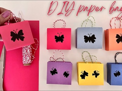 DIY mini gift bags | DIY butterfly gift bags | easy craft ideas | how to make gift bag | DIY bag