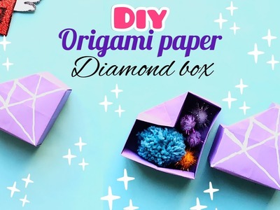 DIY Origami Paper Diamond Box. DIY School Supplies Easy 2022