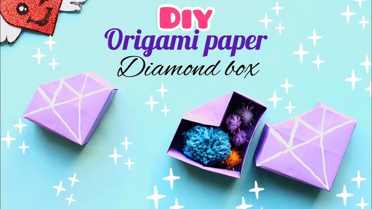 DIY Origami Paper Diamond Box. DIY School Supplies Easy 2022