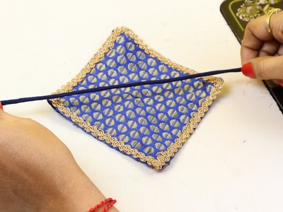 Easy latken making tutorial | how to make fabric flower latkan|  latkan banane ka tarika