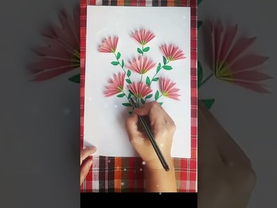 Easy paper Craft.Art and craft idea. paper flower.diy card ideas
