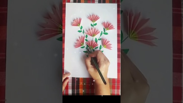 Easy paper Craft.Art and craft idea. paper flower.diy card ideas