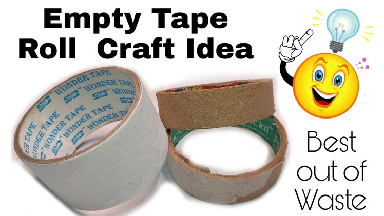 Empty Tape Roll Craft Idea| DIY| Best Out Of Waste Ideas| Home Decoration Idea from Waste Empty Roll