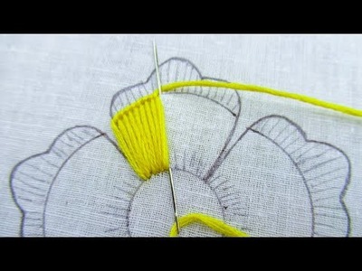 Hand Embroidery Amazing Fancy Flower Easy Creative Needle Work Flower Design Tutorial