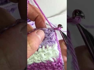 How to Carry Yarn up the Side of a Blanket-Crochet Basics