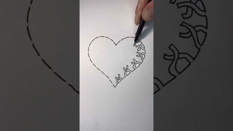 How to draw easy beautiful heart part 4