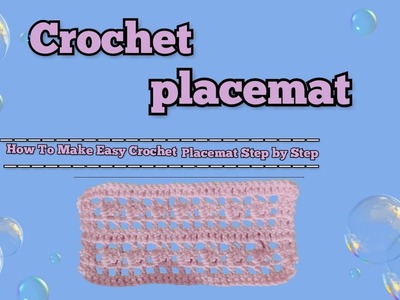 How To Make a Crochet Placemat Step By Step || Easy Crochet Table Runner Tutorial For Beginners