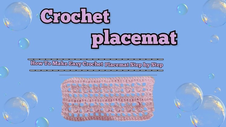 How To Make a Crochet Placemat Step By Step || Easy Crochet Table Runner Tutorial For Beginners