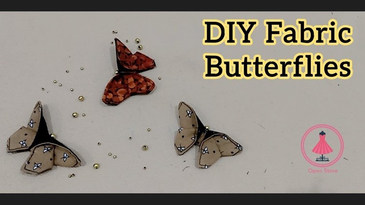 How to make fabric butterflies | Origami butterfly tutorial | Easy DIY Fabric Butterflies