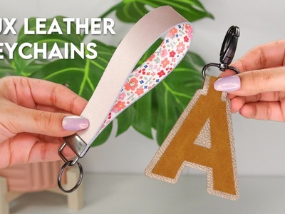 HOW TO MAKE FAUX LEATHER KEYCHAINS WITH YOUR CRICUT! *Easy Tutorial* | DIYholic