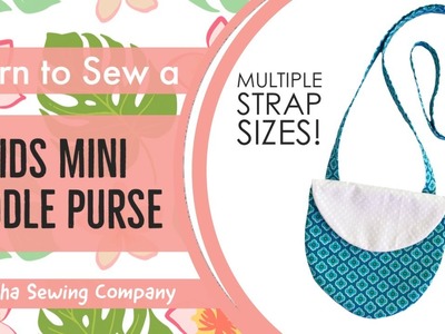 How to Sew a Kids Saddle Bag Purse - Easy Beginners Sewing Project - Pattern included! Toddlers Girl