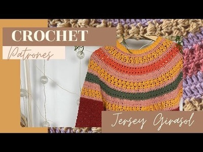 Jersey Top Down Circular a Crochet