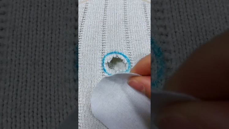 Learn to Fix Hole in Clothes Part 1797 #shorts