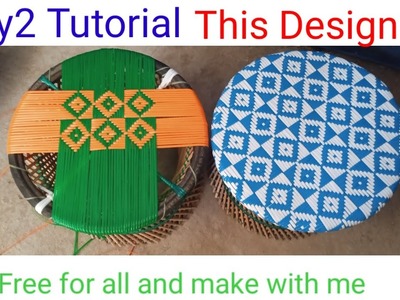 Mura design tutorial by katem ratan,bamboo stool tutorial,mura.mudda tutorial.