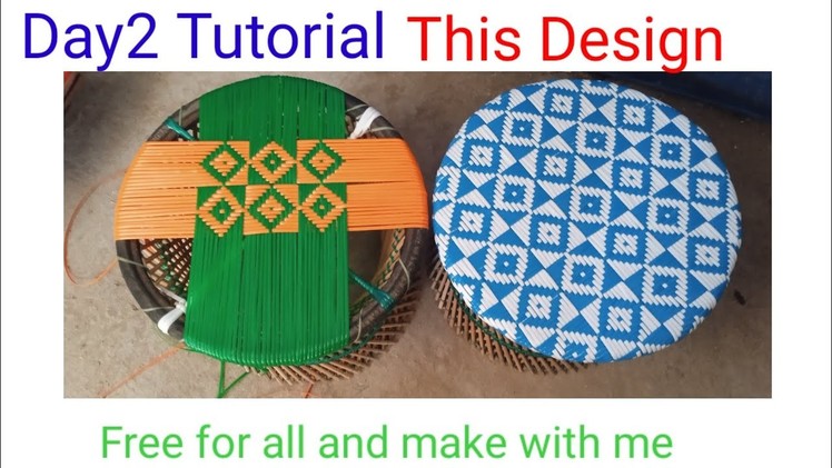 Mura design tutorial by katem ratan,bamboo stool tutorial,mura.mudda tutorial.