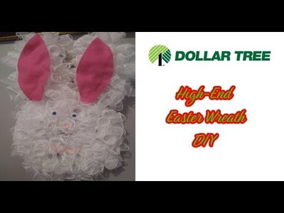 NEW DOLLAR TREE DIY | HIGH-END EASTER BUNNY RABBIT WREATH 'HOP INTO SPRING EP. 6' CRAFTS HOME DECOR