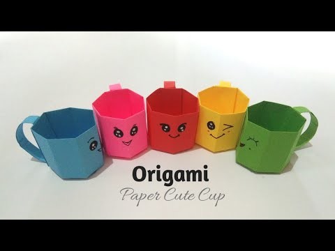 Origami Paper Cup, DIY paper craft activities for kids, How To Make ...