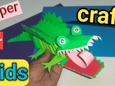 Paper craft ideas for kids 2022 -paper craft crocodile. paper craft animal