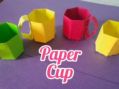 Paper cup |How to make Diy Origami paper cup |#shorts