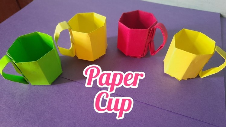 Paper cup |How to make Diy Origami paper cup |#shorts