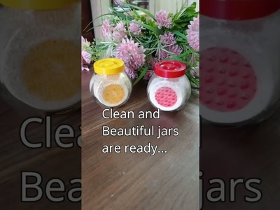 #shorts How to decorate a Glass Jar (Transparent Jar Makeover)