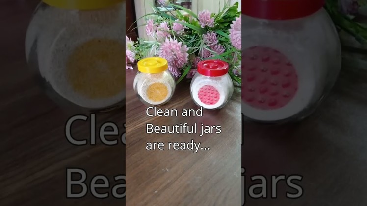 #shorts How to decorate a Glass Jar (Transparent Jar Makeover)
