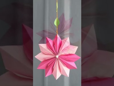 Simple and Attractive Paper Flower Wall hanging | DIY easy wall decoration ideas