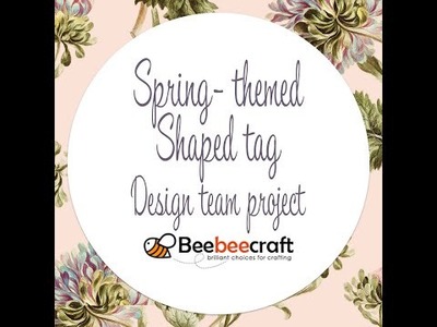 Spring Mason Jar Shaped tag for BeebeeCraft