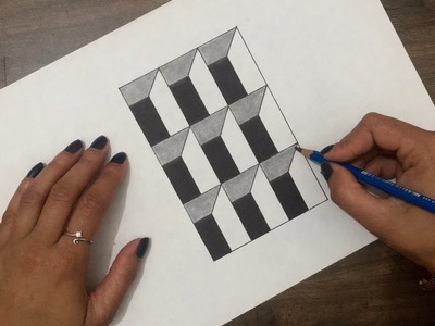 Very Easy!! 3d Optical illusion Hole on paper | Trick art