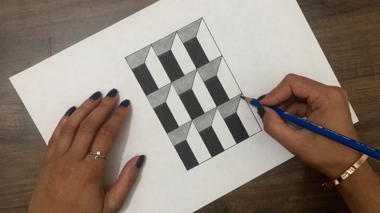 Very Easy!! 3d Optical illusion Hole on paper | Trick art