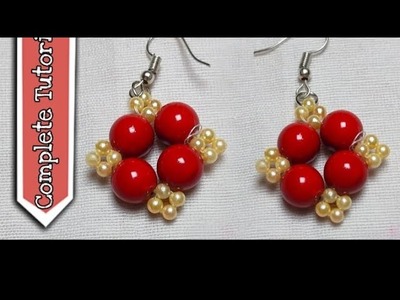 Beads earrings tutorial