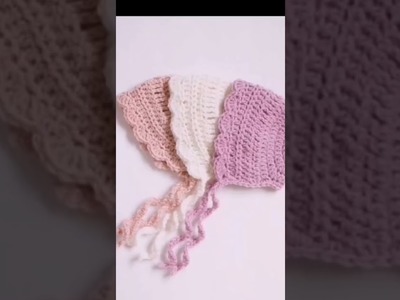 Beautiful baby hats.crochet baby bonnet