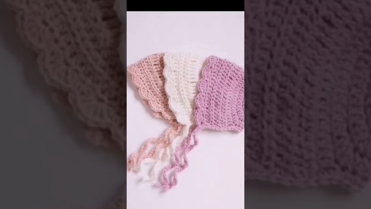 Beautiful baby hats.crochet baby bonnet