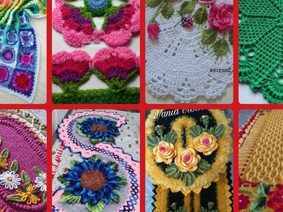 # beautiful crochet embroidery designs & pattern idea #All About stichies ideas.