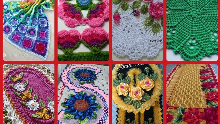 # beautiful crochet embroidery designs & pattern idea #All About stichies ideas.