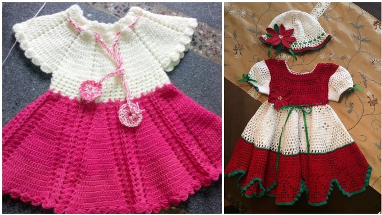 Beautiful designing of crochet frocks for baby #girls.Crochet easiest pattern frocks